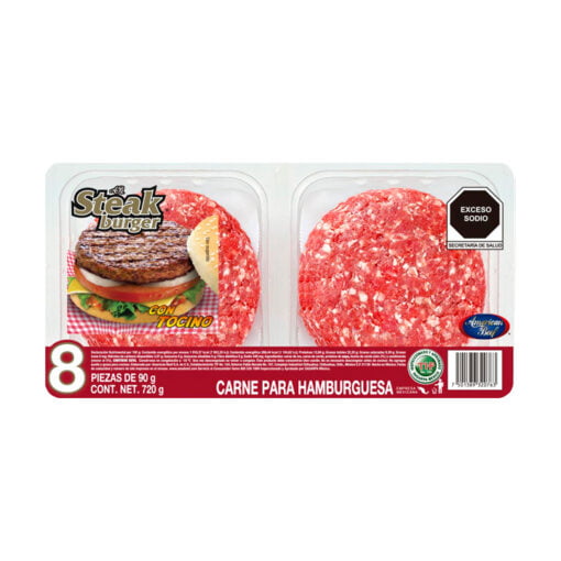 Carne con tocino para hamburguesas American Beef