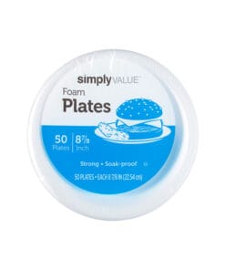 Platos de foam Simply Value