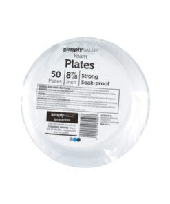 Alternative view of Platos de foam Simply Value