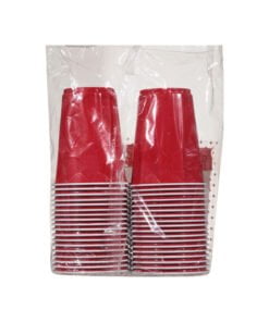 Alternative view of Vasos de plástico rojo First Street