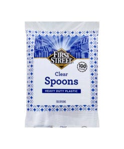 Cucharas de plástico transparente First Street