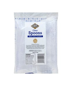 Alternative view of Cucharas de plástico transparente First Street