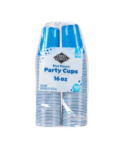 Vaso de plástico azul 16 oz First Street