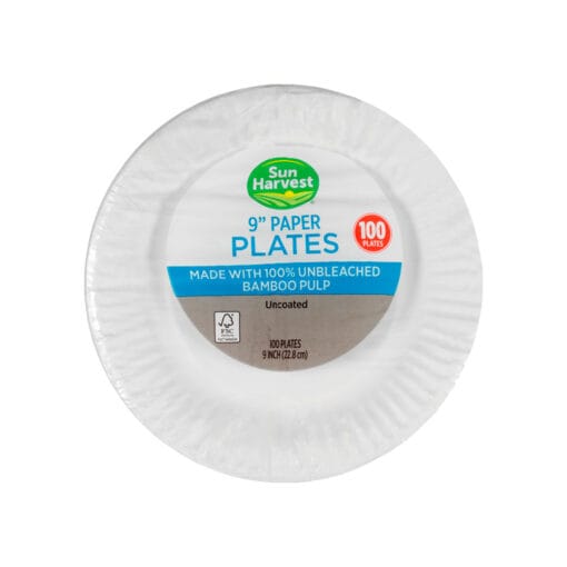 Plato de papel Sun Harvest 9"