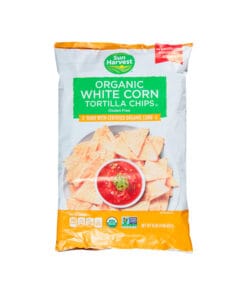 Totopo de maíz orgánico blanco Sun Harvest
