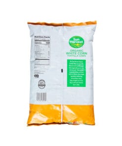 Alternative view of Totopo de maíz orgánico blanco Sun Harvest