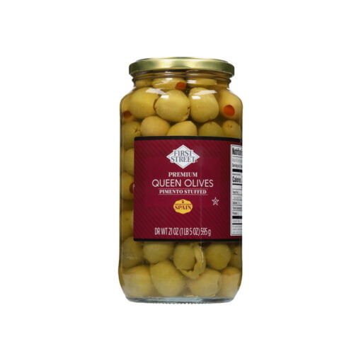 Aceituna Queen verde rellena de pimiento First Street