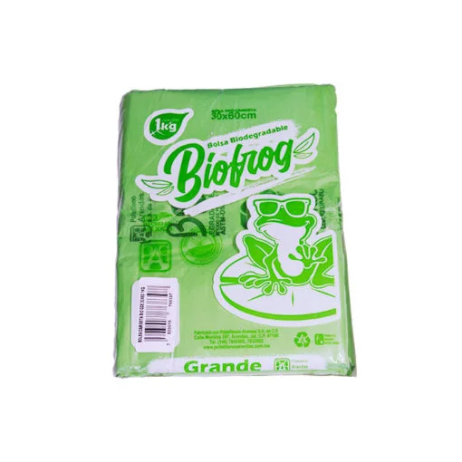 Bolsas biodegradables tipo camiseta polipapel 30x60 Biofrog - Image 2