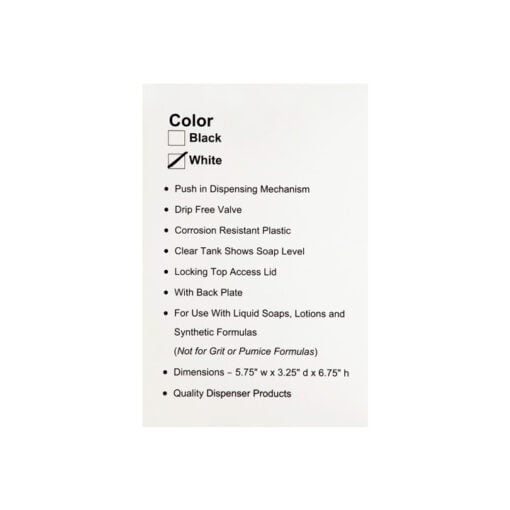 Dispensador para jabón First Street (48 oz) - Image 2