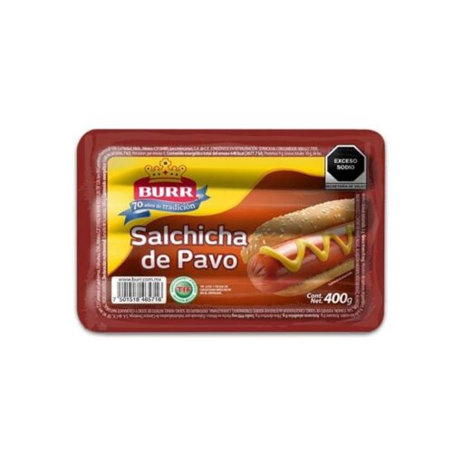 Salchicha de pavo Burr