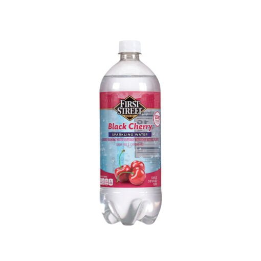 Agua mineral sabor black cherry First Street
