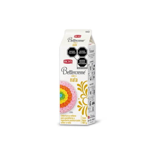 Crema bettercreme sabor a nata Rich's