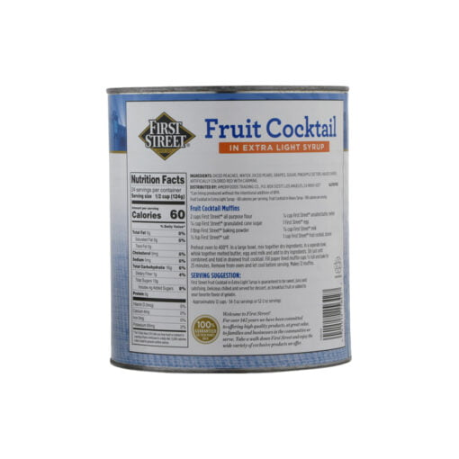 Cóctel de frutas en almíbar ligero First Street (3.01 kg) - Image 2