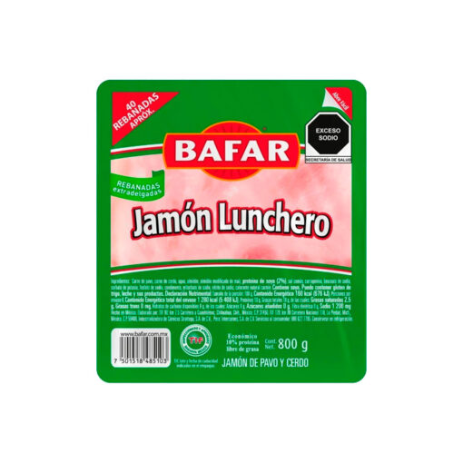 Jamón sandwichero Bafar