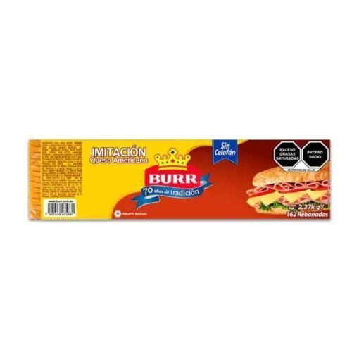 Queso amarillo americano Burr