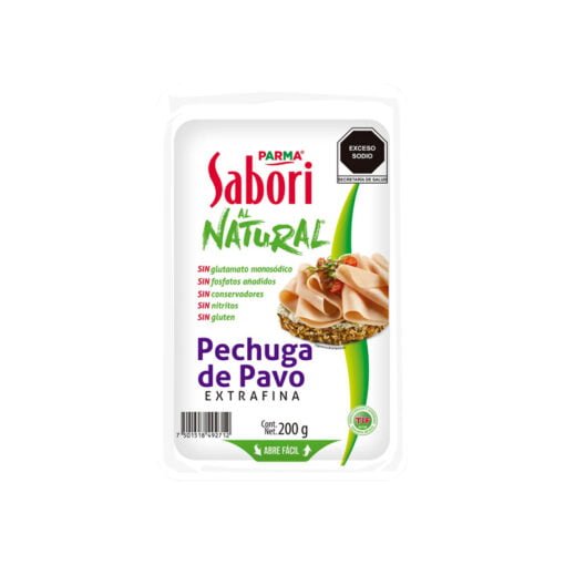 Pechuga de pavo extra fina al natural Sabori