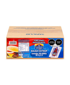 Catsup porcionada en sobres individuales Clemente Jacques