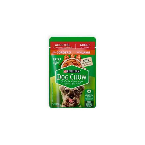 Pouch para perro adulto sabor cordero Dog Chow