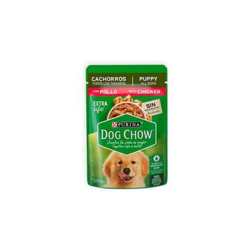 Pouch para perro cachorro sabor pollo Dog Chow