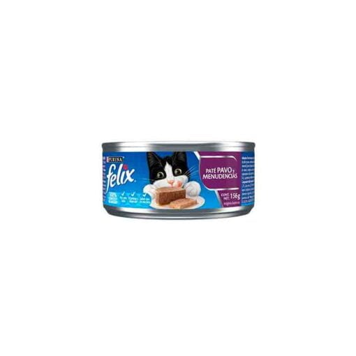Alimento humedo en lata para gato sabor pavo Felix
