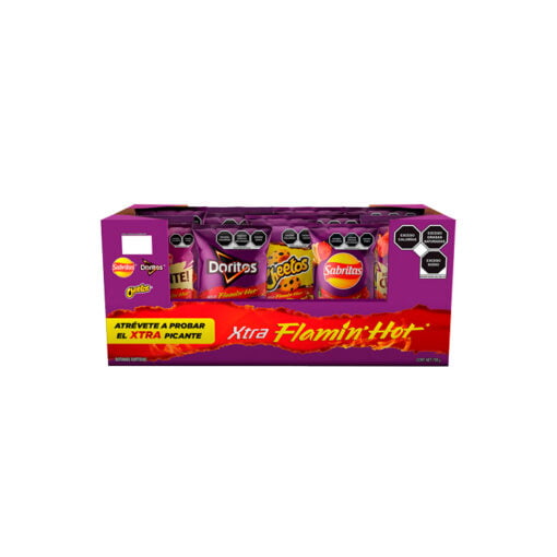 Papas flamin hot Sabritas (14 pz)