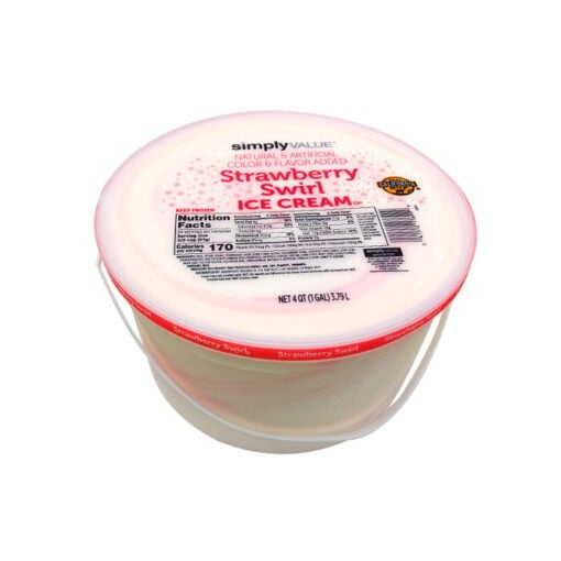 Nieve sabor remolino de fresa Simply Value (3.79 l)