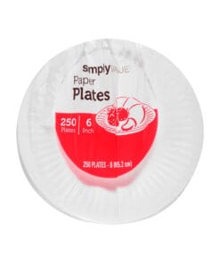Platos de papel 6" Simply Value (250 pz)