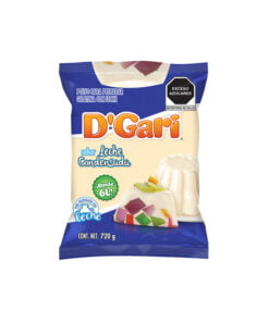 Polvo para preparar gelatina sabor leche condensada