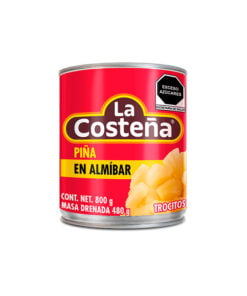 Piña en trocitos en almíbar La Costeña