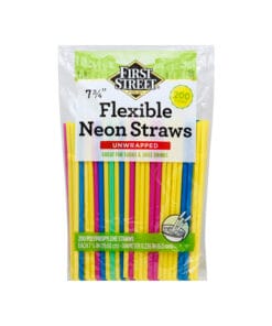 Popotes flexibles neón First Street