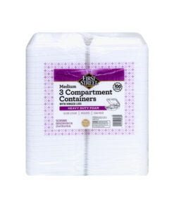 Recipiente mediano de tres compartimientos con tapa First Street