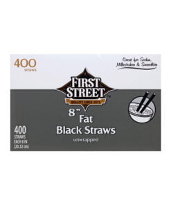 Alternative view of Popotes negro de plástico First Street