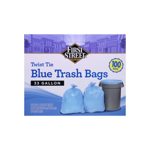 Bolsas azul para basura First Street