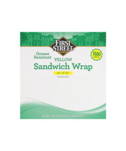 Envoltura amarilla para sandwich First Street
