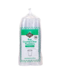 Vasos de plástico cristalino First Street