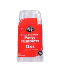 Vasos transparentes de plástico First Street