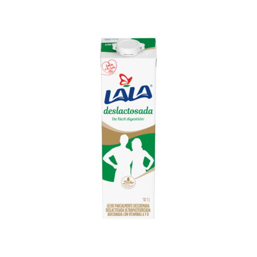 Leche UHT deslactosada semi LALA