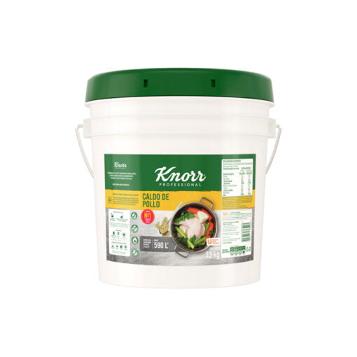 Caldo de pollo Knorr en cubeta