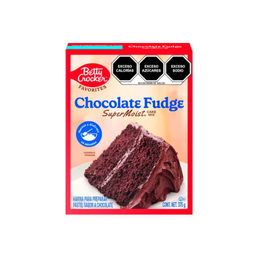 Harina para pastel sabor chocolate fudge Betty Crocker
