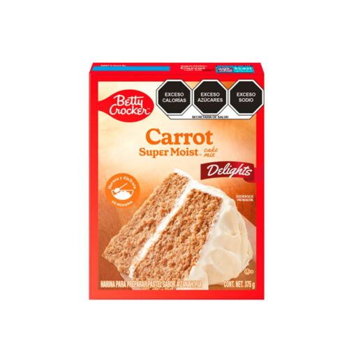 Harina para pastel sabor zanahoria Betty Crocker