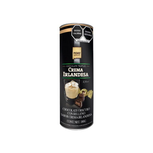 Tubo con chocolates con relleno sabor crema irlandesa Picard