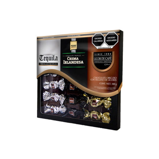Estuche de chocolates de licor Picard