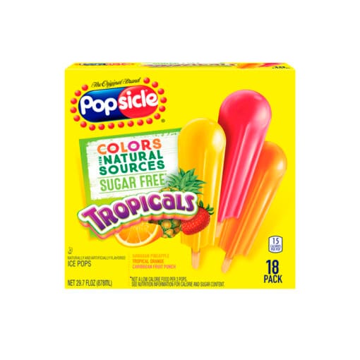 Paletas de colores sin azúcar Popsicle