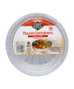 Recipiente redondo de aluminio 9" First Street