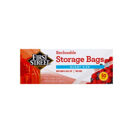 Bolsas para comida 1 QT First Street