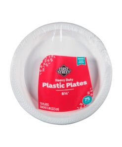 Platos de plástico sin división 8 7/8" First Street