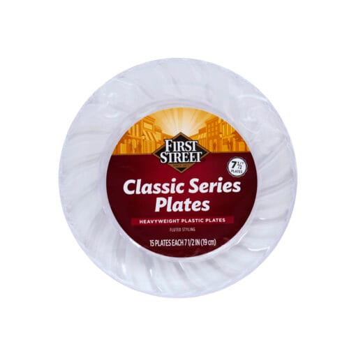 Platos transparentes 7.5" First Street