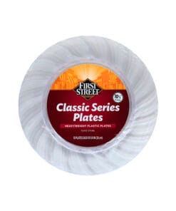 Platos transparentes 10.25" First Street