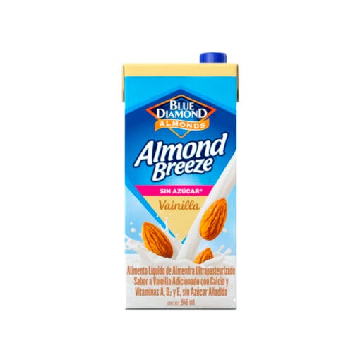 Bebida de almendra vainilla sin azúcar Almond Breeze