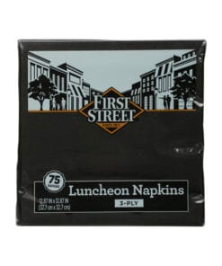 Servilletas negras 13x13 First Street
